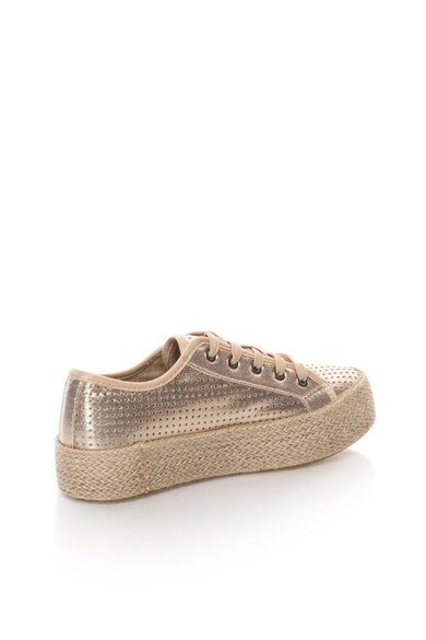 Oakoui Tenisi flatform tip espadrile cu perforatii Femei