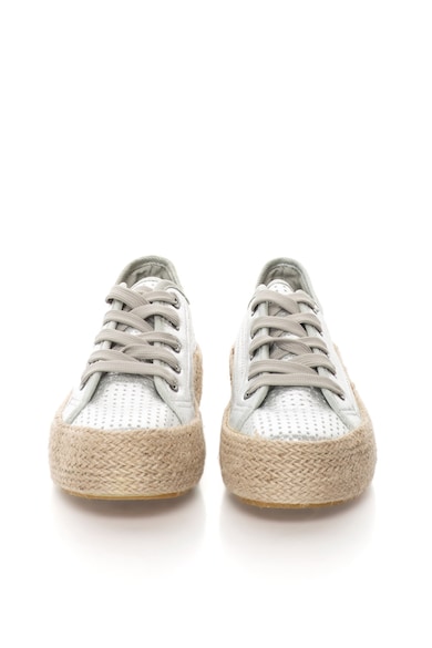 Oakoui Tenisi tip espadrile, flatform, cu perforatii Femei