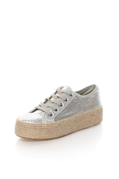 Oakoui Tenisi tip espadrile, flatform, cu perforatii Femei