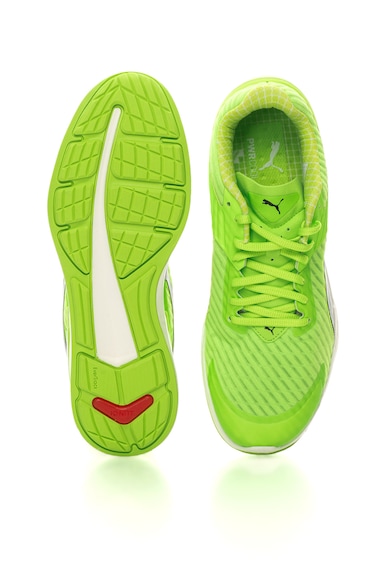 Puma Pantofi verde neon cu negru pentru alergare Ignite Barbati