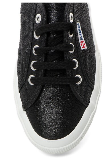 Superga Pantofi sport negri cu aspect stralucitor Lamew Femei