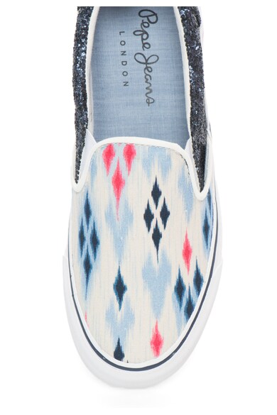 Pepe Jeans London Pantofi slip-on multicolori cu insertii stralucitoare Femei