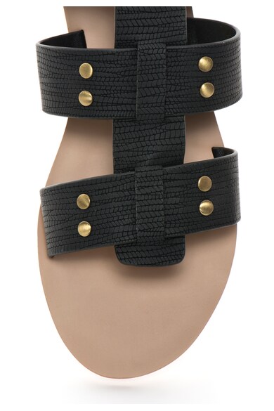 ROXY Sandale negre texturate Tyler Femei