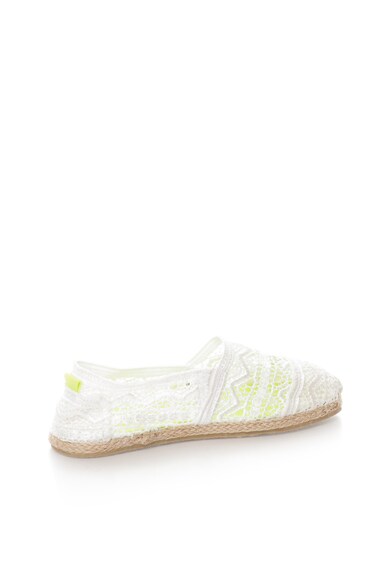 SUPERDRY Espadrile albe de dantela Jetstream Femei