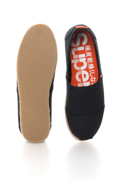 SUPERDRY Espadrile negre cu garnituri oranj Jetstream Barbati