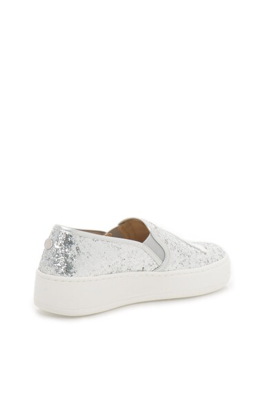 Steve Madden Pantofi slip-on flatform argintii cu particule stralucitoare Femei