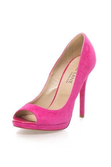 Zee Lane Collection Pantofi fucsia de piele intoarsa si cu varf decupat Femei