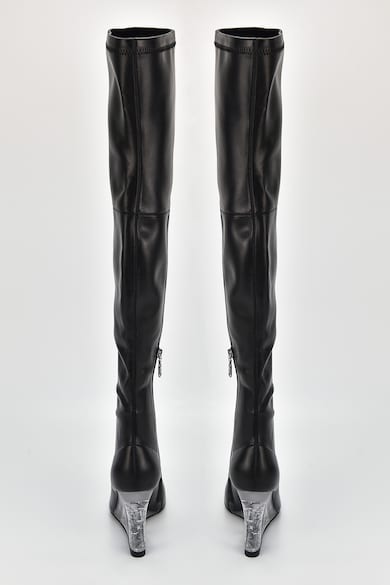 Karl Lagerfeld Ботуши над коленете от еко кожа Жени