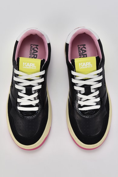 Karl Lagerfeld Скосени кожени спортни обувки Жени