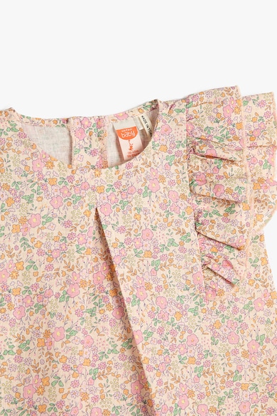 KOTON Флорална блуза с дипли Момичета