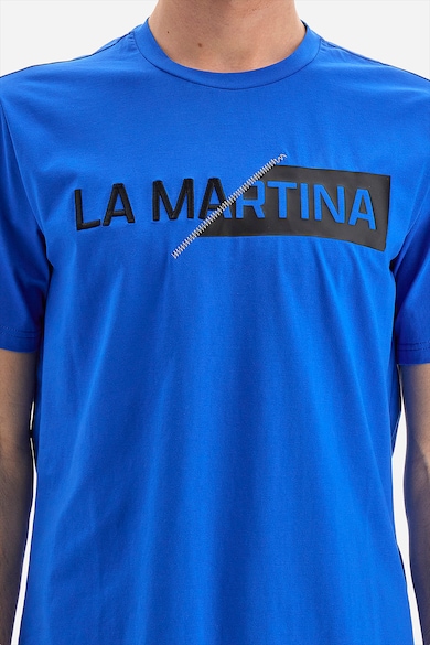 LA MARTINA Тениска с памук и лого Мъже
