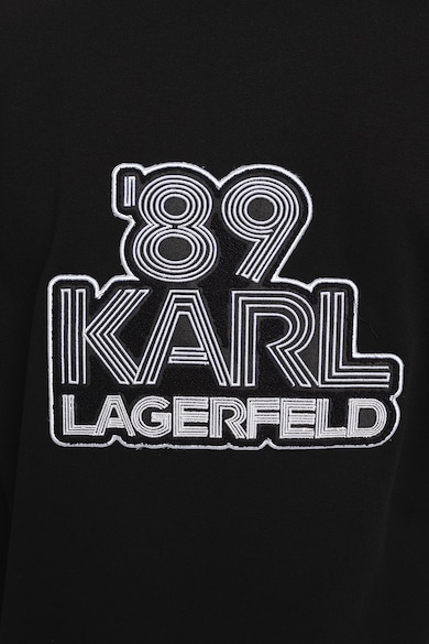 Karl Lagerfeld Kapucnis cipzáros pulóver logómintával férfi