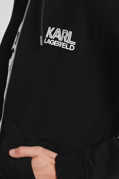 Karl Lagerfeld Худи с цип и лого Мъже