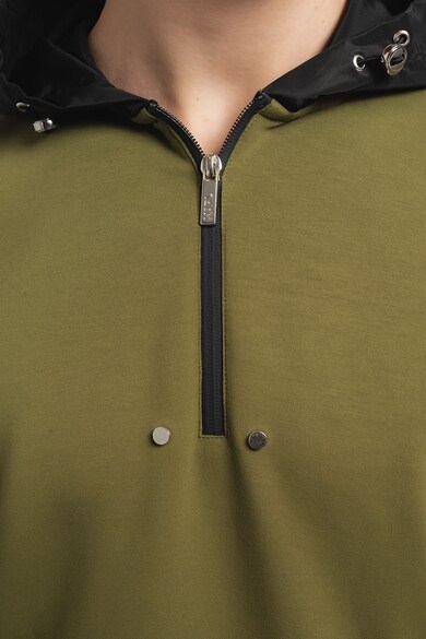 Karl Lagerfeld Kapucnis pulóver cipzáros zsebekkel férfi