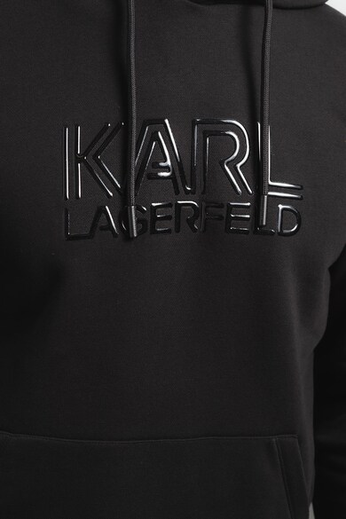 Karl Lagerfeld Kapucnis pulóver fényes logóval férfi