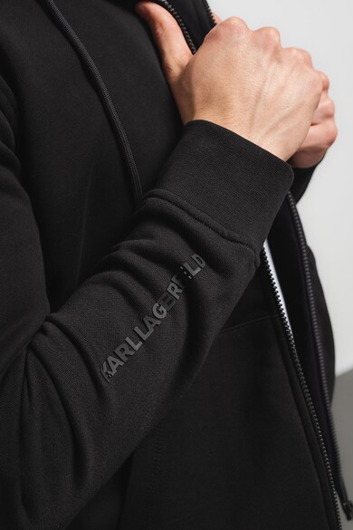 Karl Lagerfeld Cipzáros felső kapucnival és logóval férfi