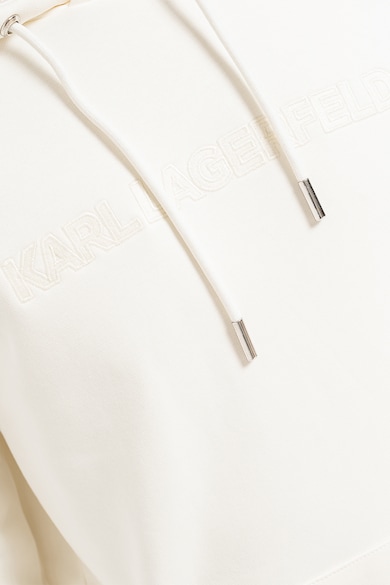 Karl Lagerfeld Kapucnis pulóver hímzett logóval férfi