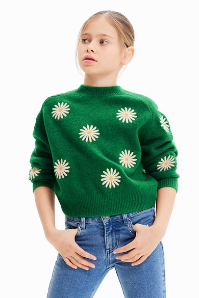 DESIGUAL Пуловер с десен Daisies Момичета