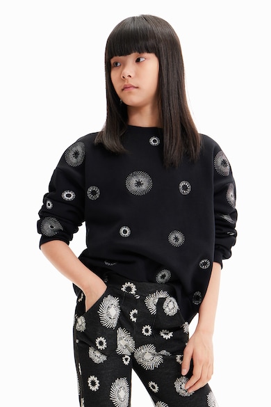 DESIGUAL Hímzett pulóver Lány