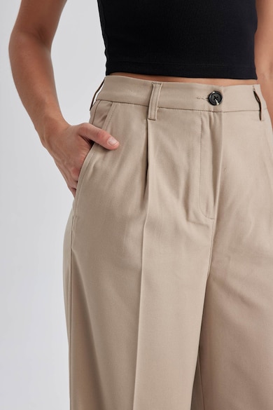 DeFacto Pantaloni drepti cu talie inalta Femei