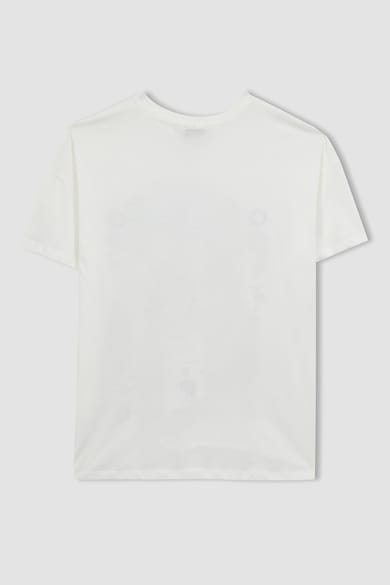 DeFacto Тениска с овално деколте и фигурален десен Жени