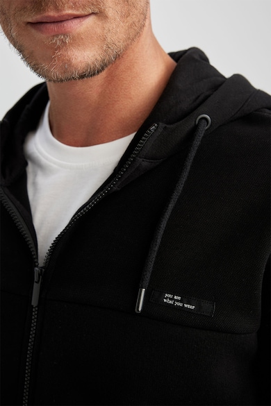 DeFacto Húzózsinóros kapucnis pulóver zsebekkel férfi
