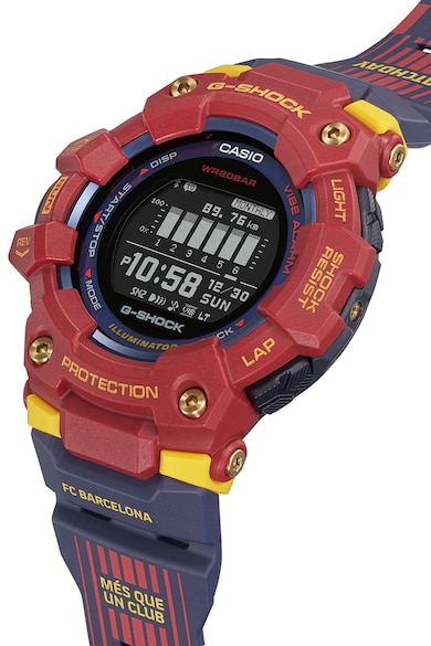 Casio Електронен часовник G-Shock с дизайн с цветен блок Мъже