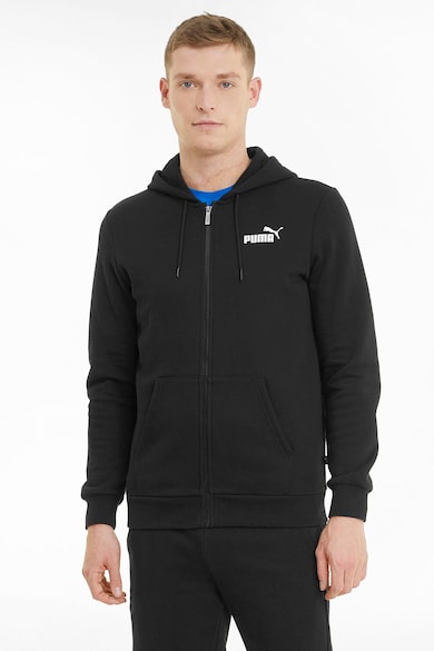 Puma Essentials cipzáros kapucnis pulóver logóval férfi