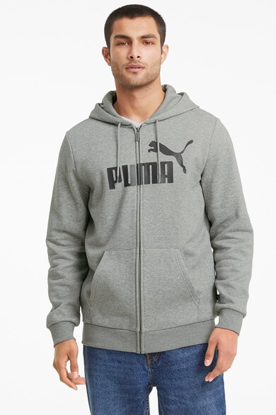 Puma Essentials cipzáros pulóver kapucnival férfi
