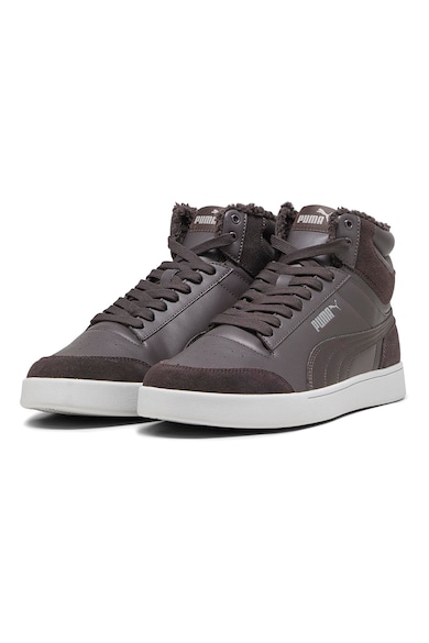 Puma Pantofi sport mid-high cu insertii de piele intoarsa Suffle Fur Forest Night Barbati