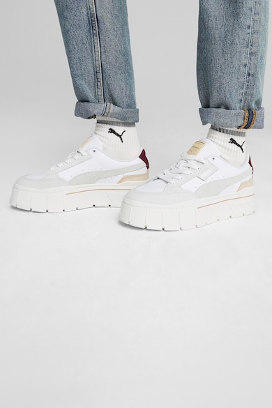 Puma Mayze Stack Luxe flatform sneaker nyersbőr betétekkel női