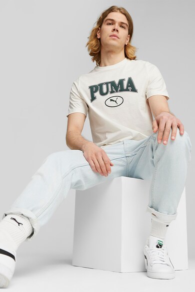 Puma Squad logómintás pamutpóló férfi