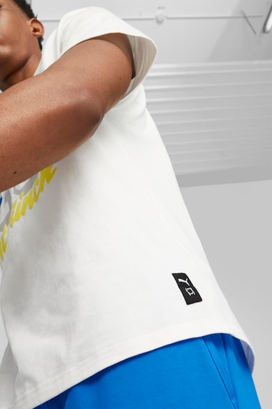 Puma Уголемена тениска Franchise Q4 с щампа Мъже