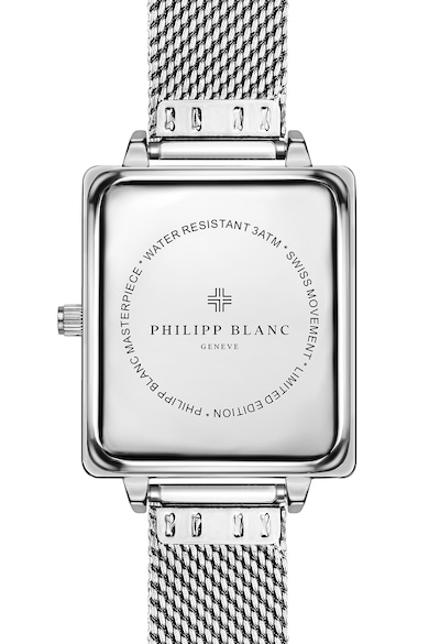 Philipp Blanc Часовник от неръждаема стомана с мрежеста верижка Жени