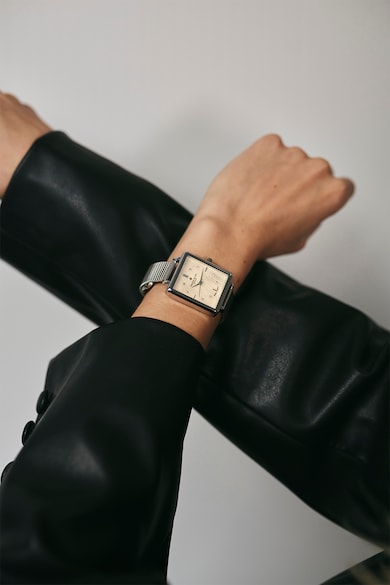 Philipp Blanc Часовник от неръждаема стомана с мрежеста верижка Жени
