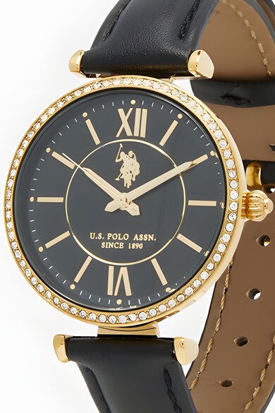 U.S. Polo Assn. Часовник с кожена каишка Жени