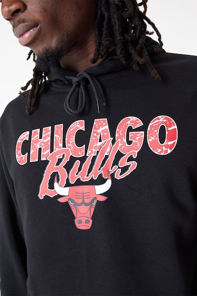 New Era Bő fazonú Chicago Bulls mintás kapucnis pulóver férfi