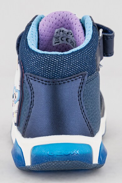 Geox Pantofi sport mid-cut cu imprimeu si LED-uri Fete