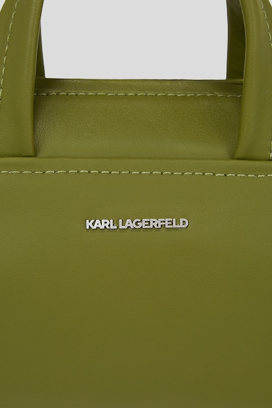 Karl Lagerfeld Кожена чанта през рамо с джоб с цип K/Biker Жени