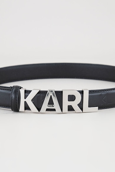 Karl Lagerfeld Кожен колан Swing с метално лого Жени