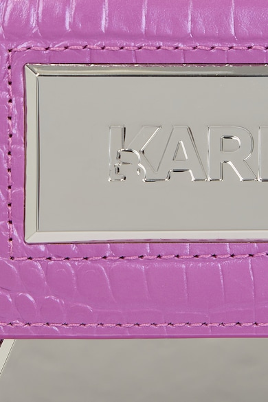 Karl Lagerfeld Icon krokodilbőr hatású keresztpántos bőrtáska női