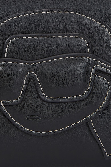 Karl Lagerfeld Ikonik műbőr pénztárca kontrasztos részletekkel női