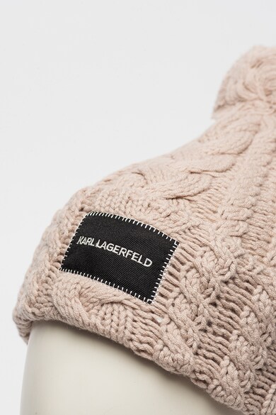 Karl Lagerfeld Плетена вълнена шапка K/Essential Жени