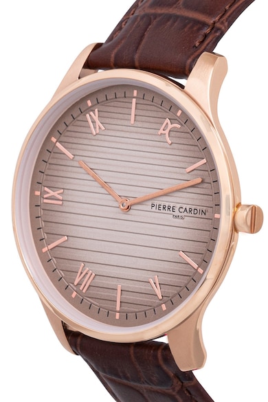 Pierre Cardin Унисекс часовник с кожена каишка Мъже