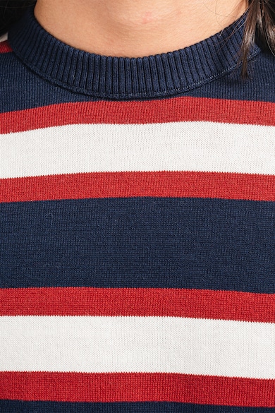 United Colors of Benetton Раиран памучен пуловер Мъже