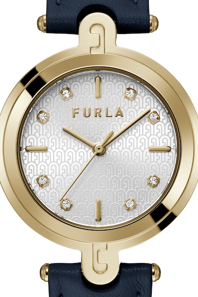 Furla Кварцов часовник с кожена каишка Жени