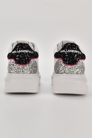 Karl Lagerfeld Bőr- és textilsneaker csillámos részletekkel női