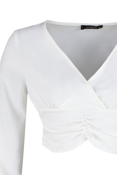 Trendyol Къса блуза със застъпено деколте Жени