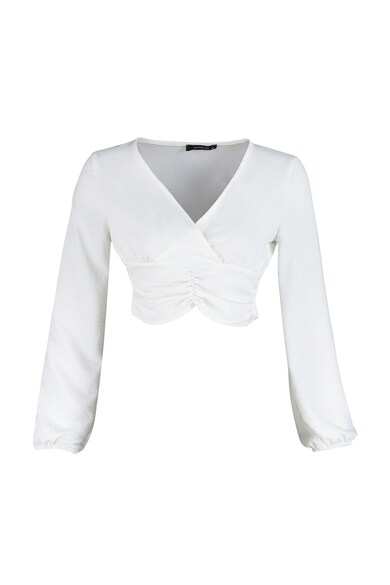 Trendyol Къса блуза със застъпено деколте Жени