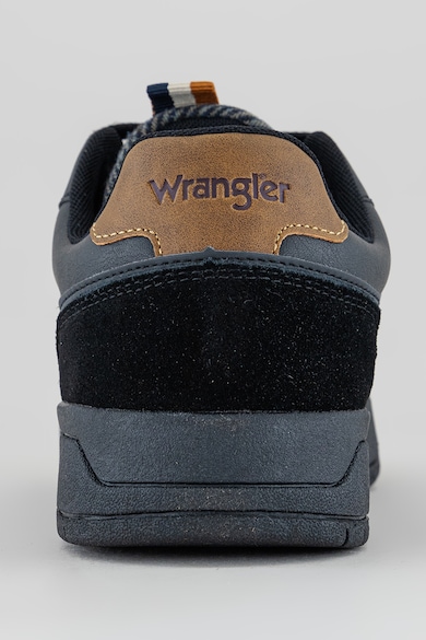 Wrangler Ground műbőr sneaker nyersbőr részletekkel férfi
